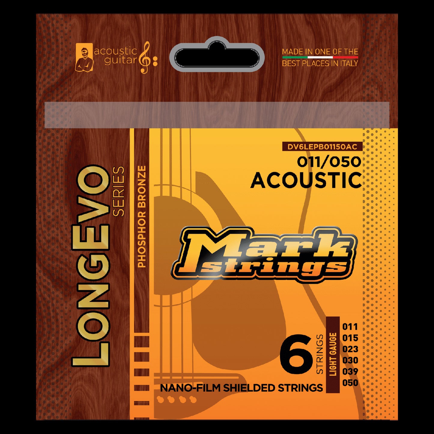 Markbass Longevo Phosphor Bronze Nano-Film Shielded 11/50 Acoustic Set