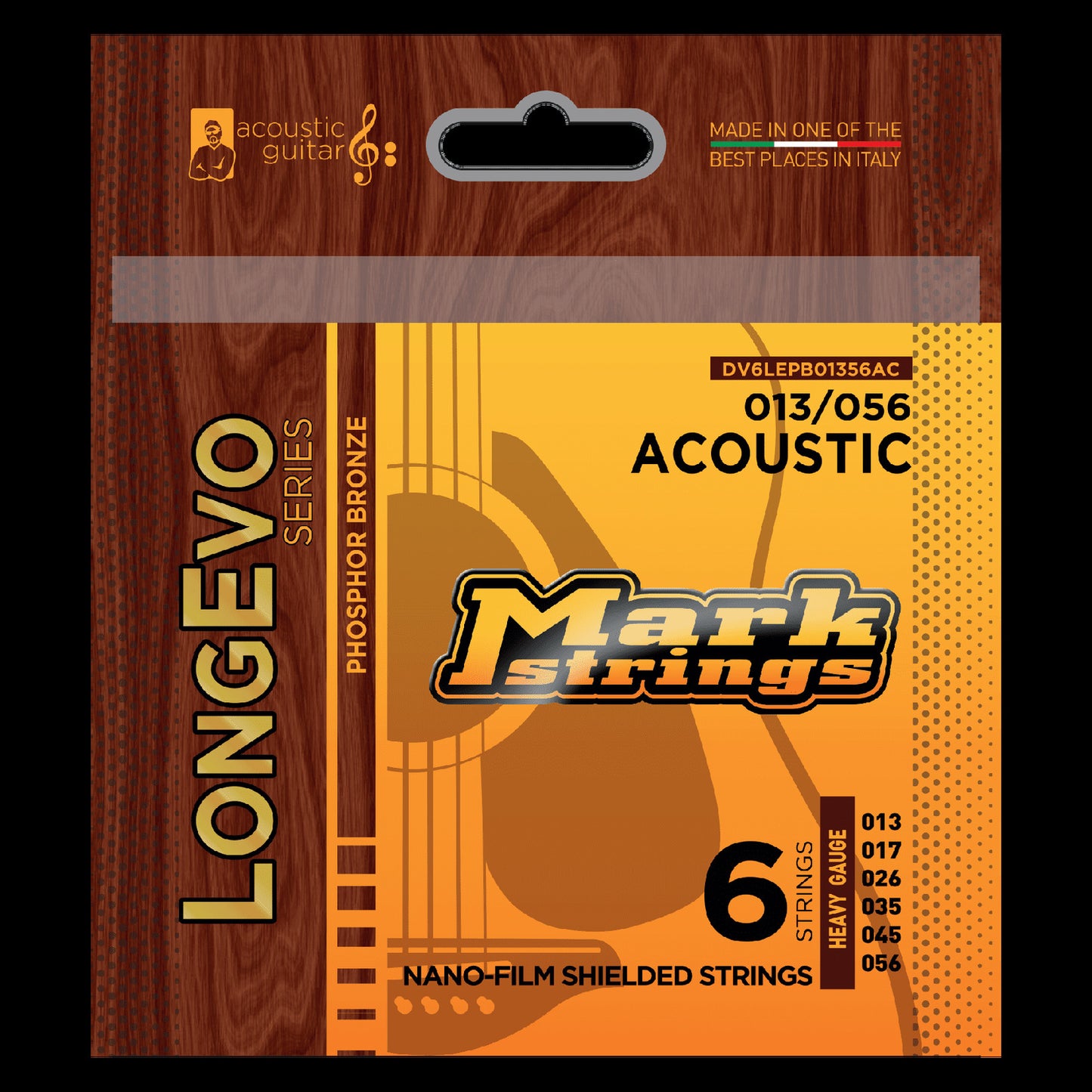 Markbass Longevo Phosphor Bronze Nano-Film Shielded 13/56 Acoustic Set