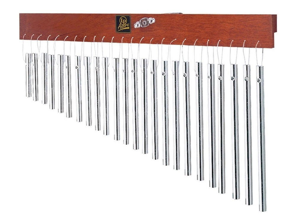 LP Aspire Bar Chimes 24 Bars Single Row Alloy Chimes with Nylon Ties on Hardwood Bar — view 3