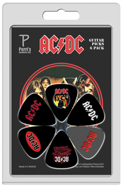 Perris AC/DC Variety 1 Licensed Guitar Picks 6-Pack