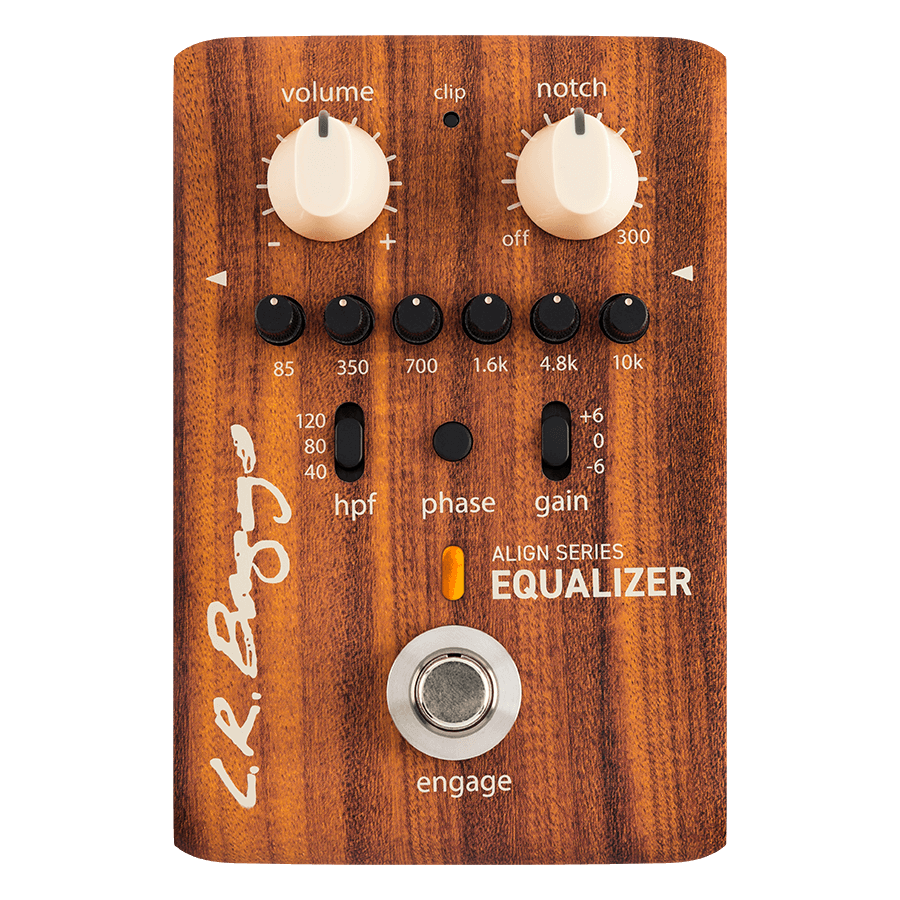 LR Baggs Align Equaliser Pedal with 6-Band EQ and Anti-Feedback Notch Filter for Acoustic Instruments