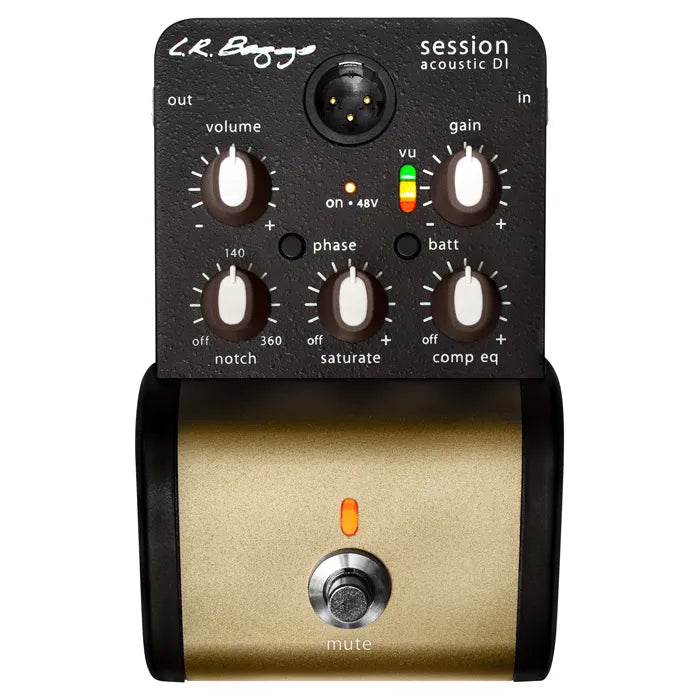 LR Baggs Session DI Acoustic Guitar Preamp with Analog Saturation and Compression EQ