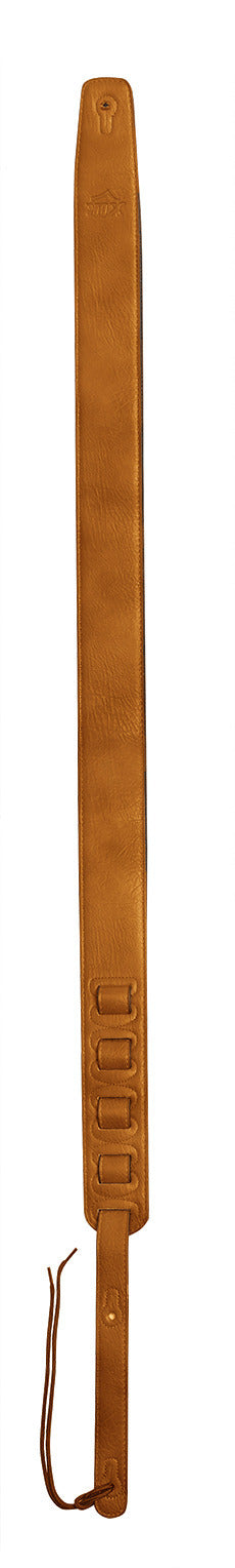 Guitar Strap - XTR 2.5 Inch Soft Garment Leather + Internal Padding Tan