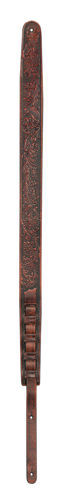 XTR Leather Guitar Strap - Country Brown