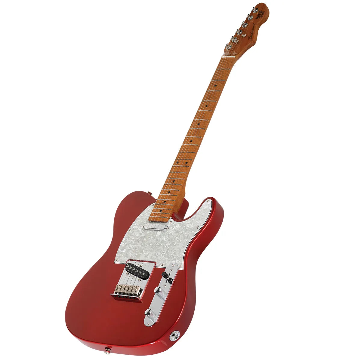 Levinson Sceptre Arlington Std Single Cutaway Electric Guitar Candy Apple Red w Maple Board — view 2