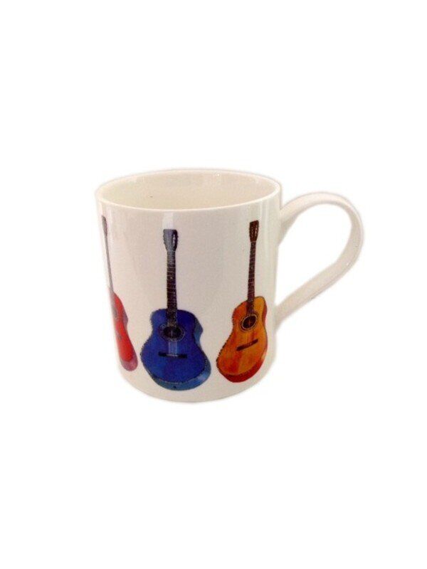 Little Snoring Allegro Acoustic Guitar Fine China Mug