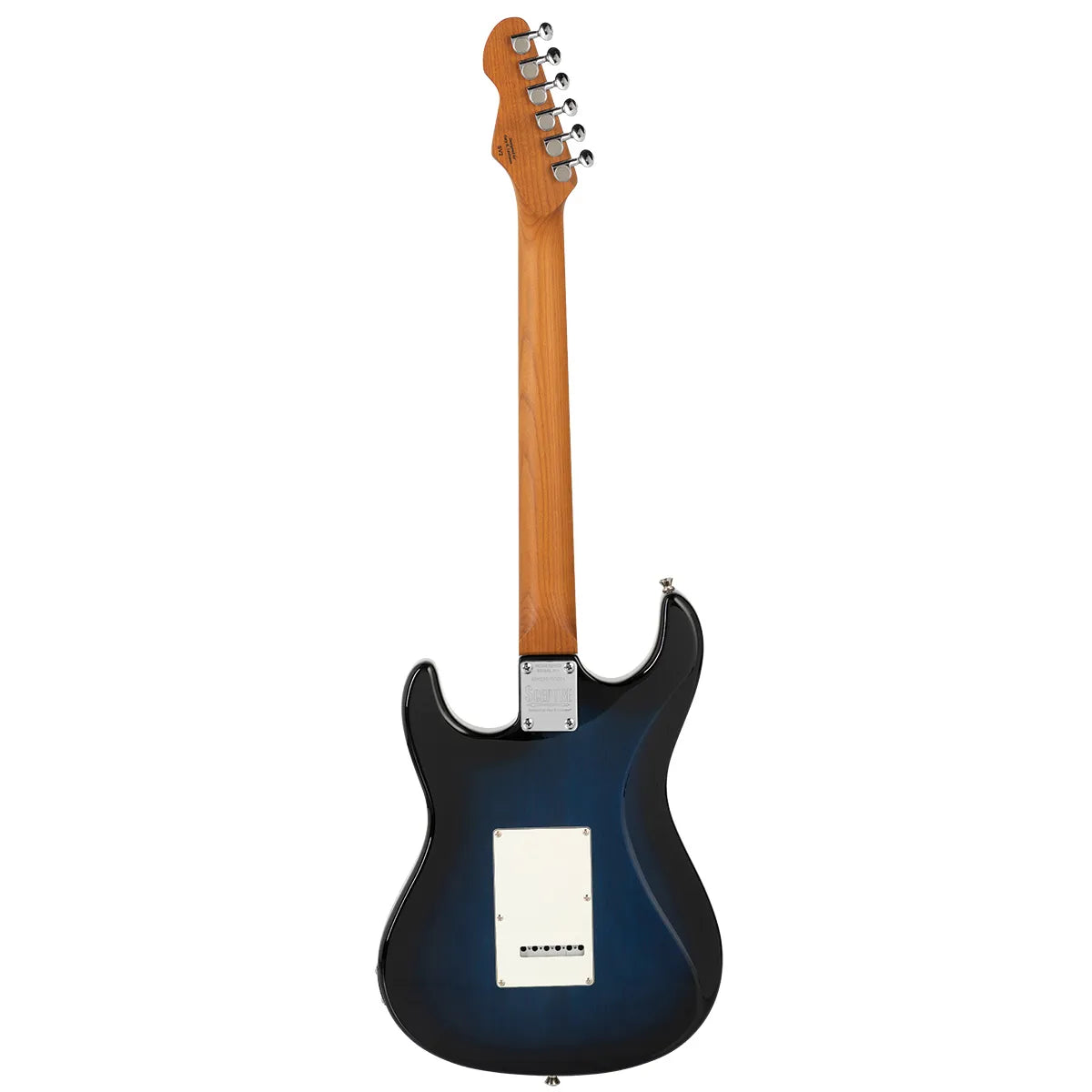 Levinson Sceptre Ventana Deluxe Double Cutaway HSS Electric Guitar See Thru Ocean Blue w/ Indian Laurel Fingerboard — view 3