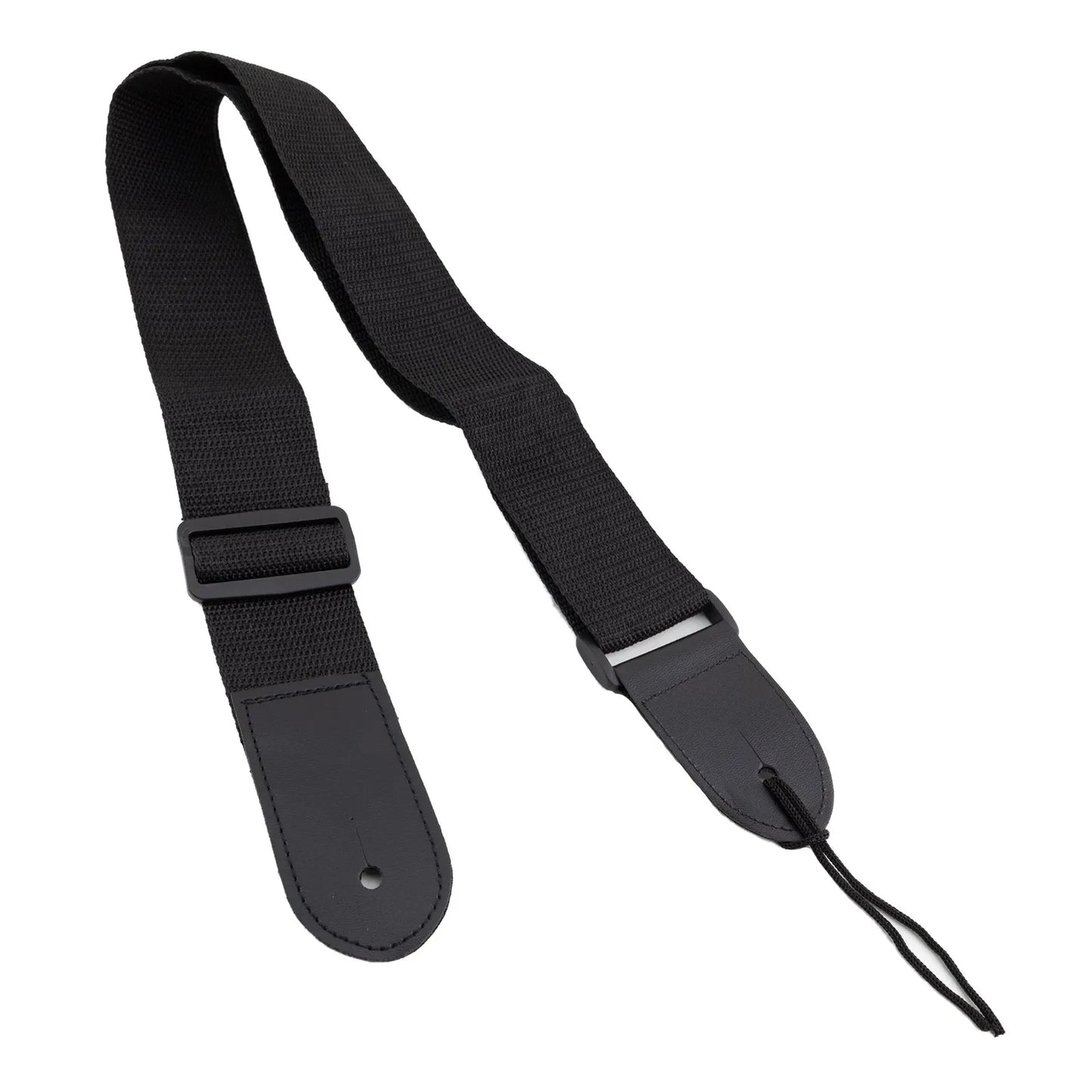 Martinez M-ST-BLK Nylon Adjustable Guitar Strap - Black