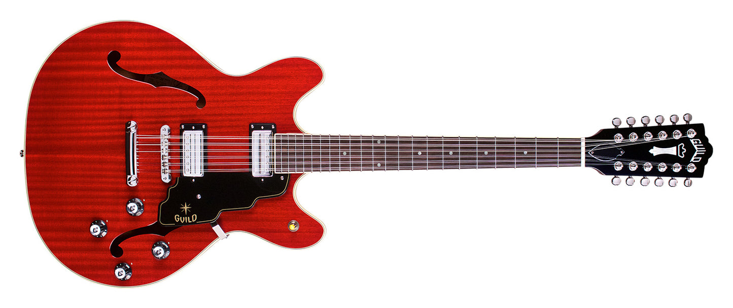 Guild Starfire IV ST-12 Semi Hollowbody 12 String Electric Guitar Cherry Red