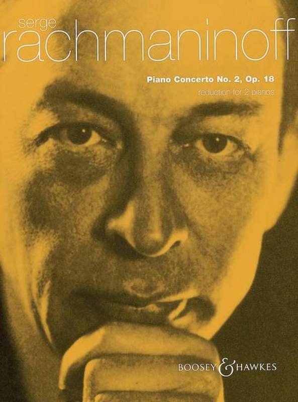 Rachmaninoff Piano Concerto No. 2 in C Minor Op. 18 for 2 Pianos 4 Hands, 92 Pages, Boosey & Hawkes