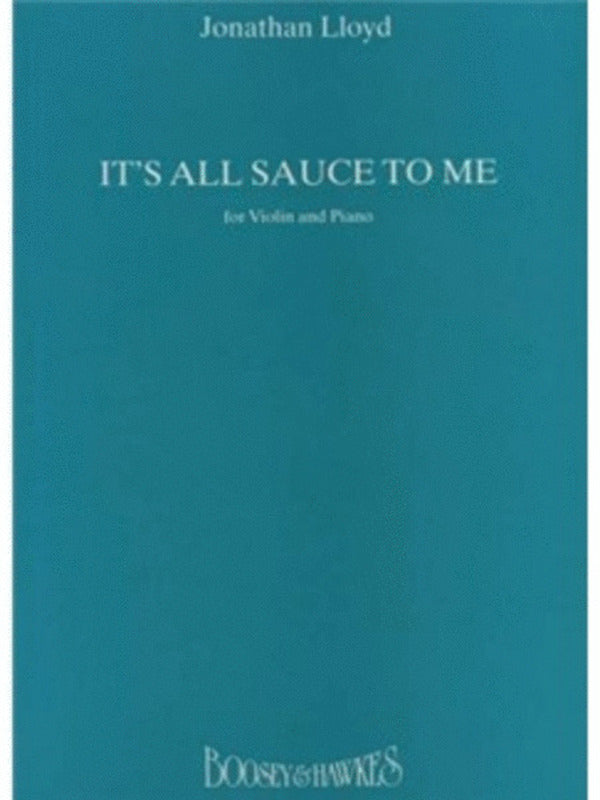 Its All Sauce To Me Violin/Pn Book