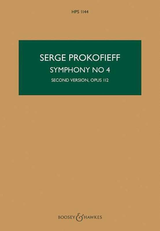 Prokofiev: Symphony No. 4, 2nd Version, Op. 112 — Study Score (Boosey & Hawkes)
