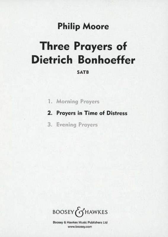 Prayers/Distress SATB A Capel