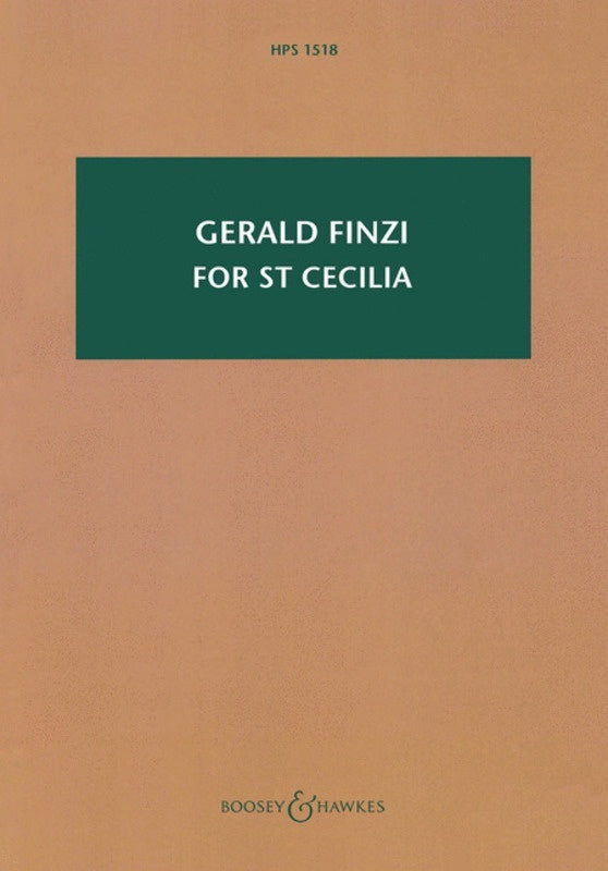 For St Cecilia Op 30 Study Score