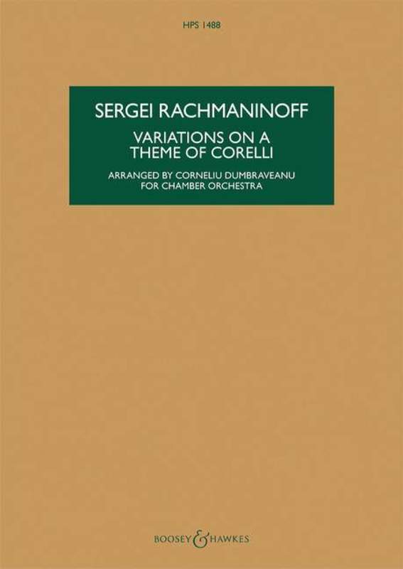 Variations On A Theme Of Corelli Op 42 Study Sco