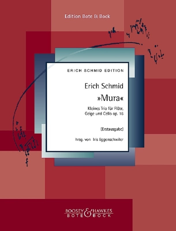 Schmid - Mura Op 16 Trio Flute/Violin/Cello Score/Parts