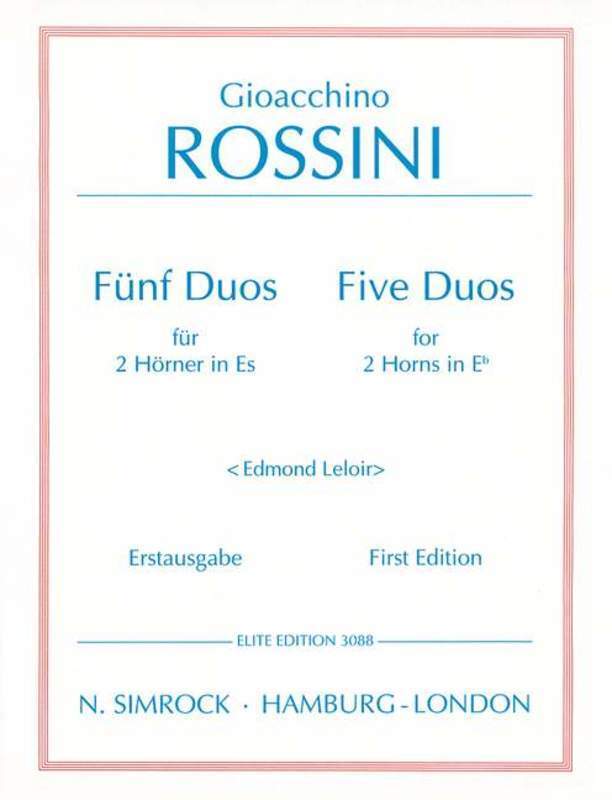 5 Duos For 2 Horns In E Flat Book