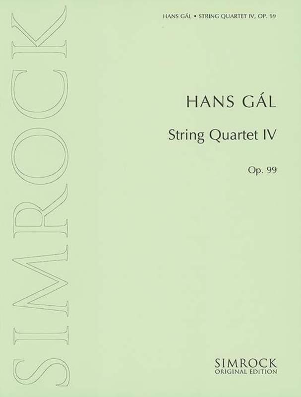 String Quartet #4 Op99 Book