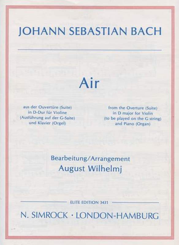 Air On The G String Violin Book