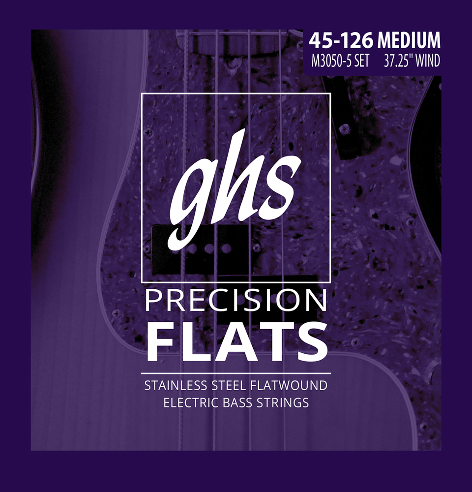 GHS M30505 (45-126) Bass Prec Flats 5 String