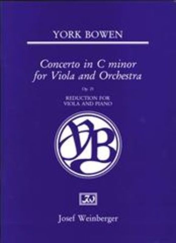 Bowen: Concerto in C Minor — Viola & Piano (Josef Weinberger)