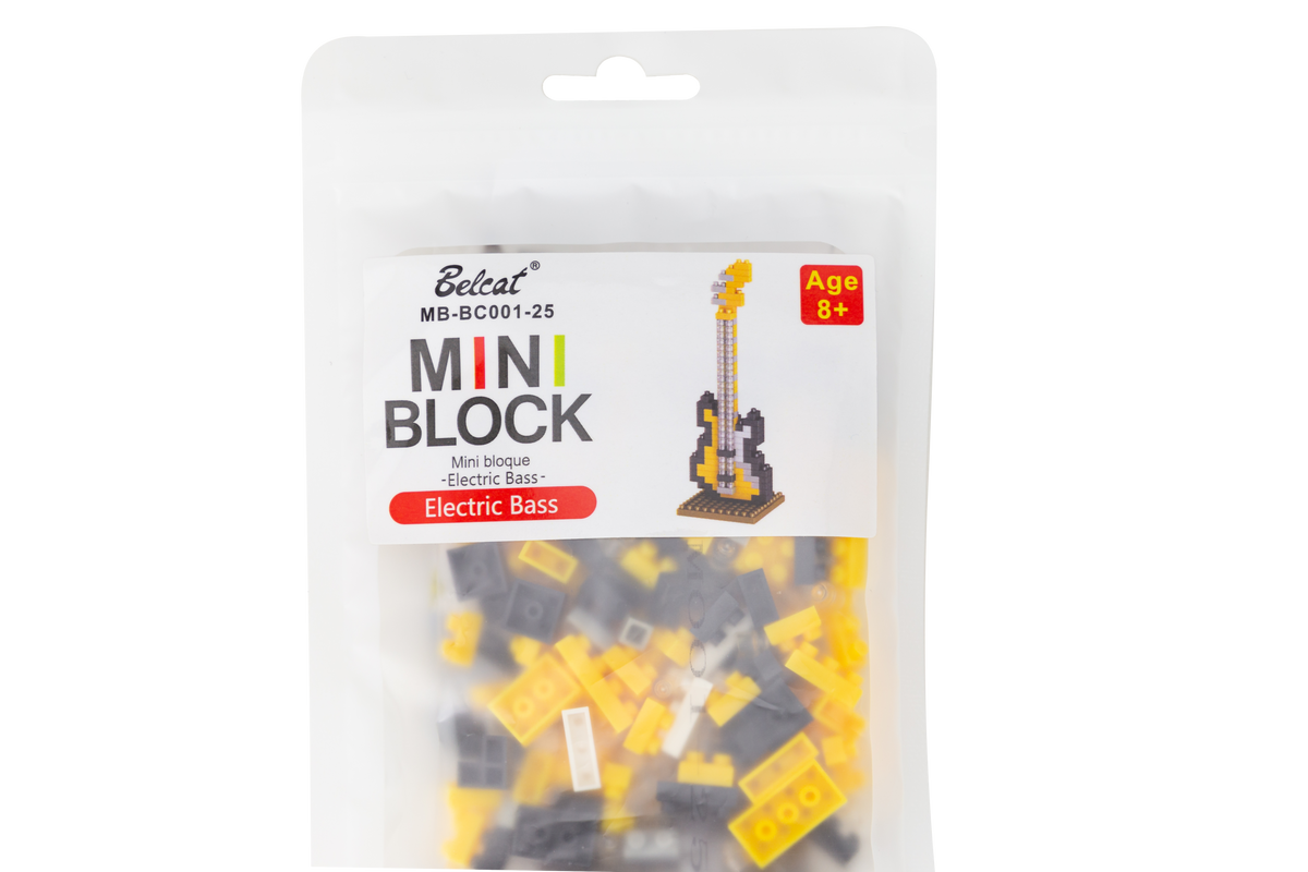Belcat Mini Block Bass Guitar Building Set Model MB-BC001-25