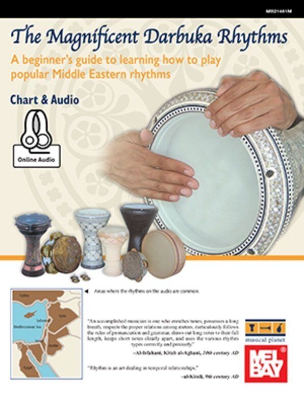 The Magnificent Darbuka Rhythms Chart by Mel Bay Publications