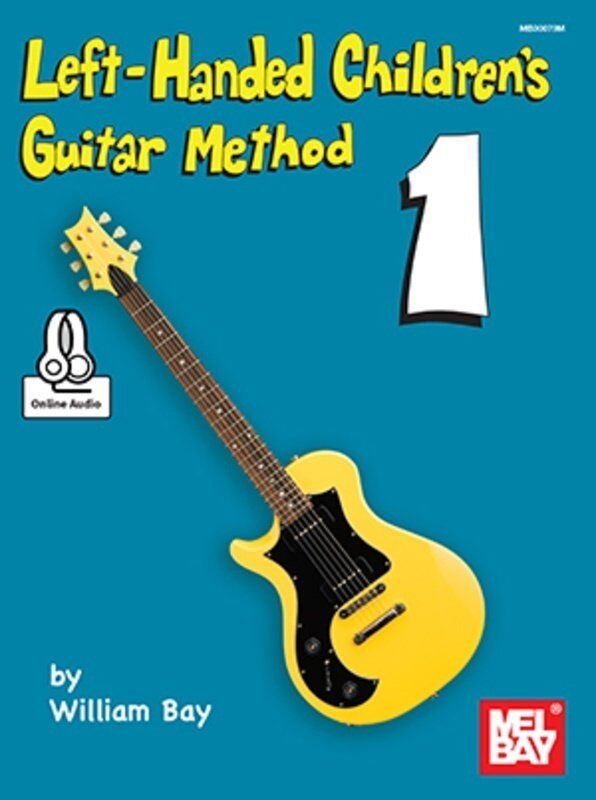 Left-Handed Children's Guitar Method Book by Mel Bay, 48 Pages, Standard Notation, Includes Online Audio