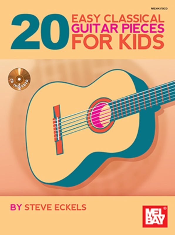 20 Easy Classical Guitar Pieces For Kids Softcover Book/CD