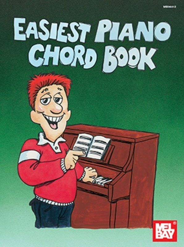 Easiest Piano Chord Book by William Bay - 32 Pages, Keyboard Diagrams, Chords in All Keys, Treble & Bass Clef, Circle of Fifths