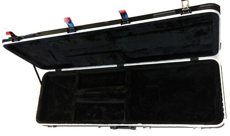 MBT ABS Black Electric Bass Guitar Case with TSA Latches — view 2