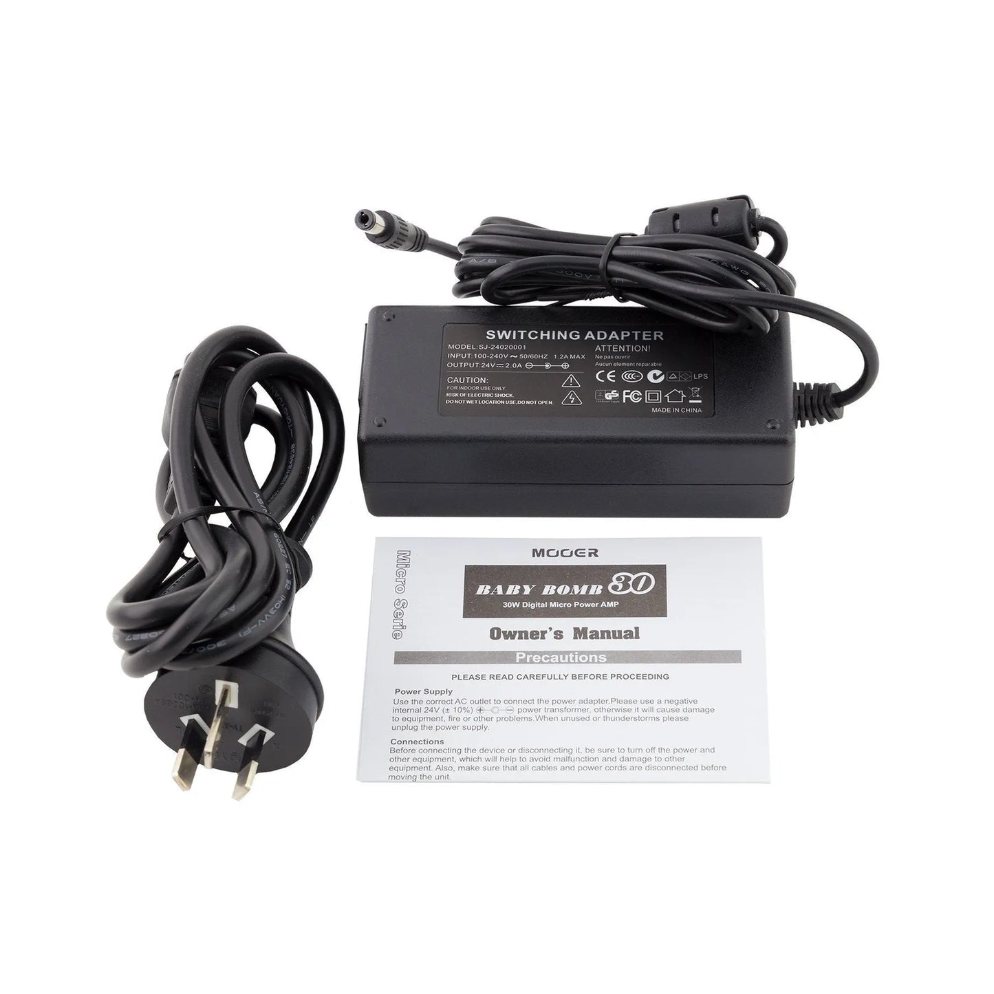 Mooer Baby Bomb 30 Digital 30W Micro Power Amp for Guitar Cabinets, 8-16 Ohm Impedance, Master Volume Control, Warm/Bright Presence Switch — view 6