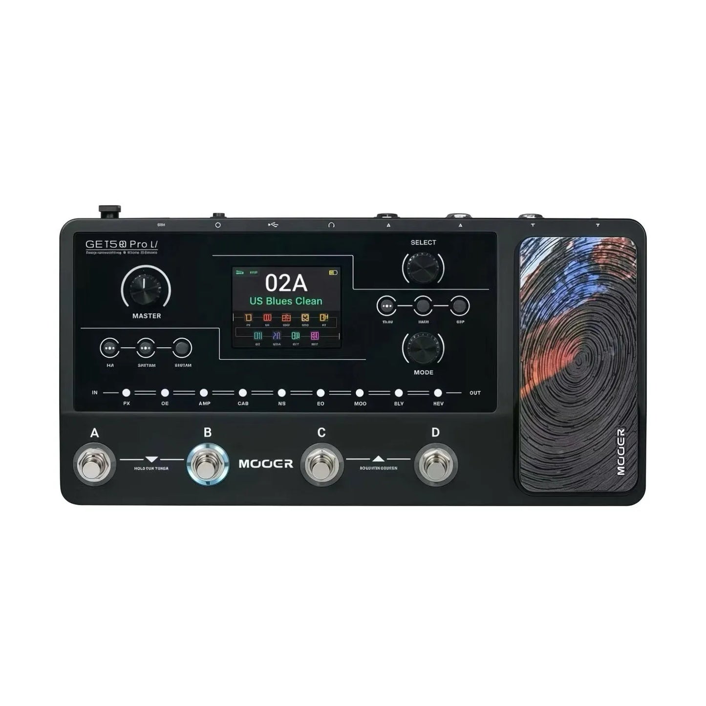 Mooer GE-150 Plus Li Rechargeable Battery Guitar Multi-Effects Processor Black