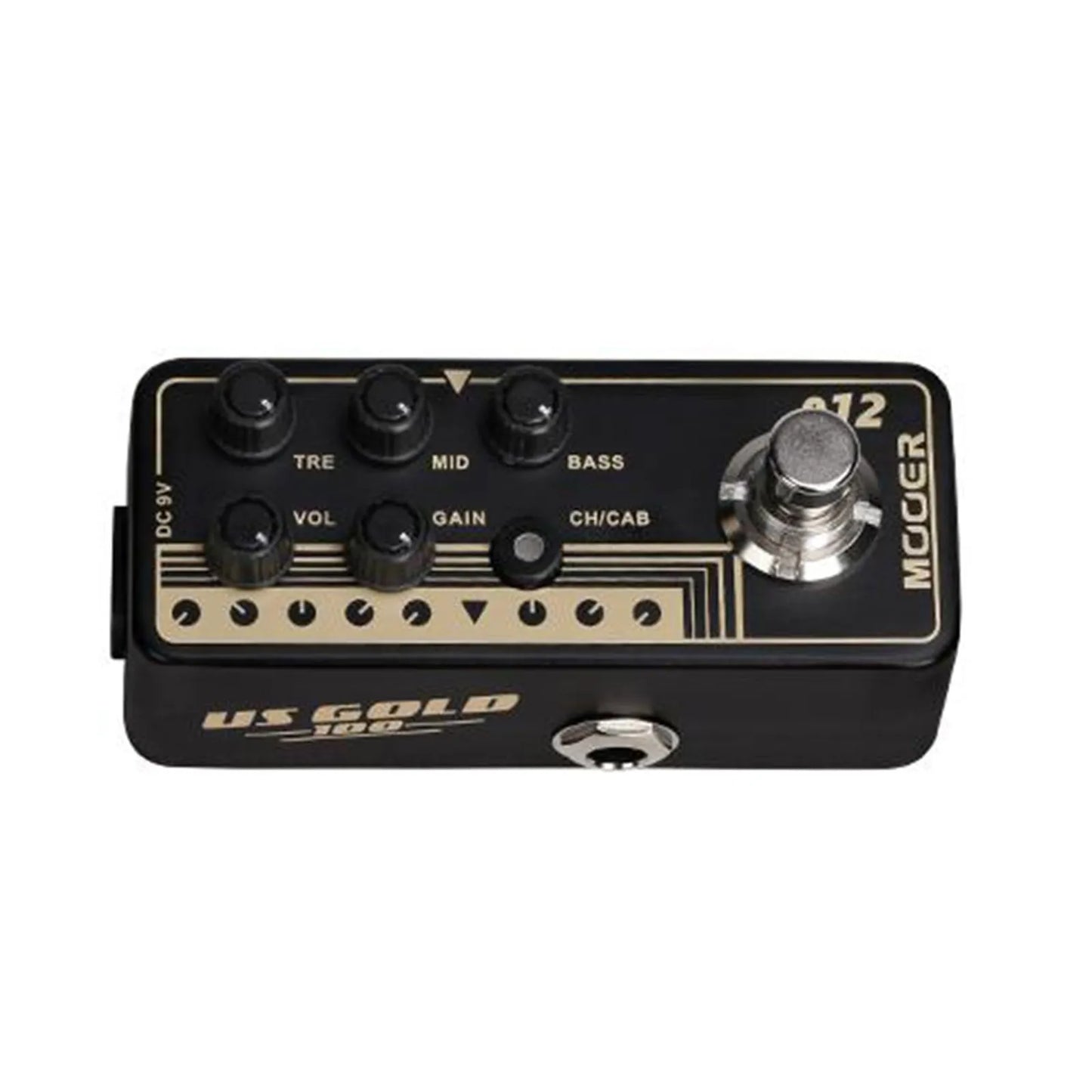 Mooer US Gold 100 Digital Micro Preamp Guitar Effects Pedal with Dual Channels and Speaker Cabinet Simulation — view 3