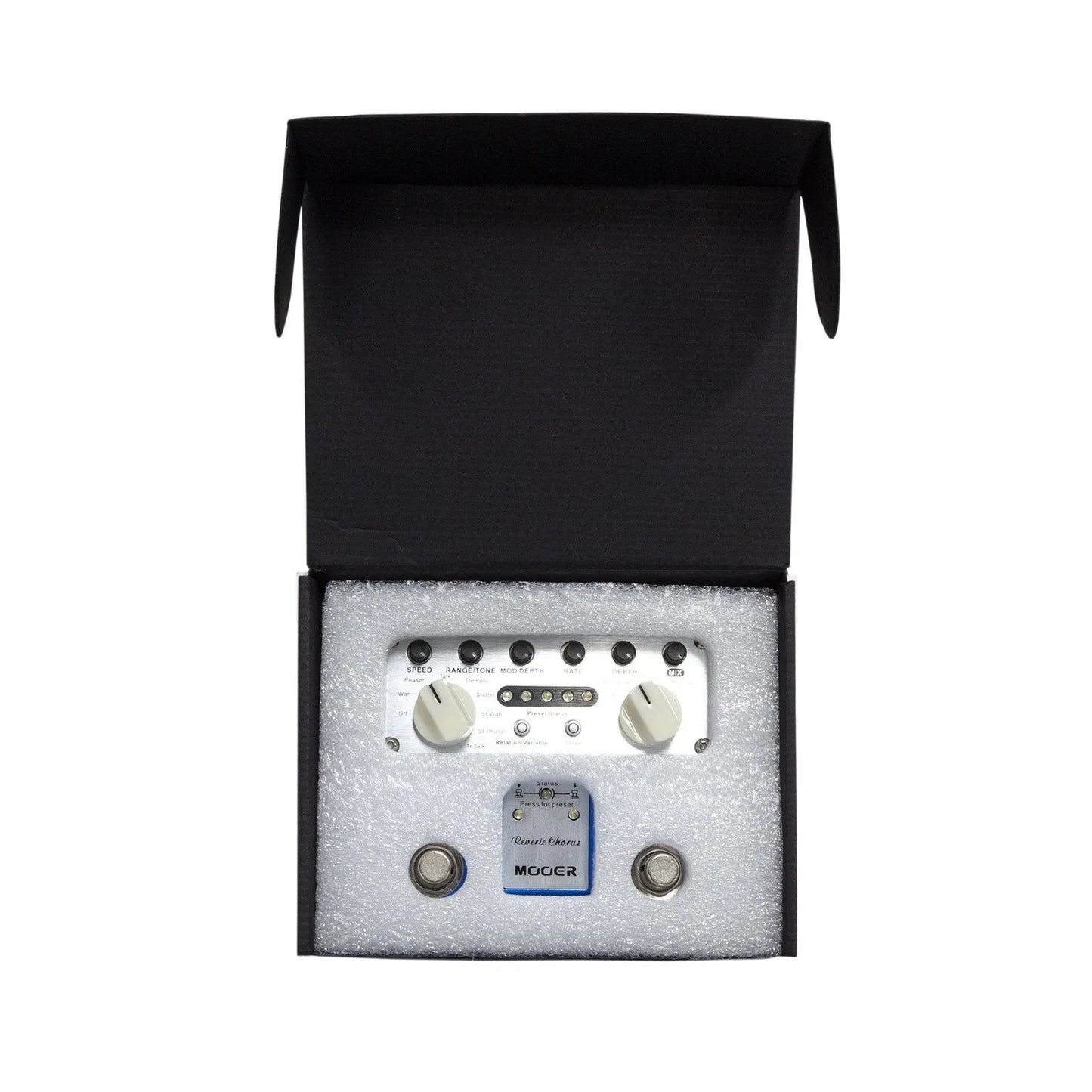 Mooer Reverie Chorus Dual Guitar Effects Pedal with 5 Modes, 8 Modulation Effects, 5 Tone Storage Channels, and Stereo Input/Output — view 5
