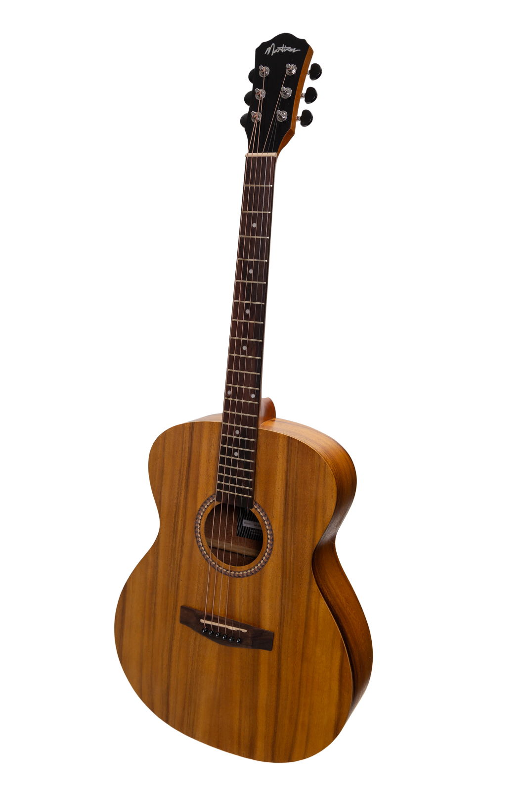 Martinez MF-25KP-NST Acoustic-Electric Small Body Guitar Koa Natural 6-String