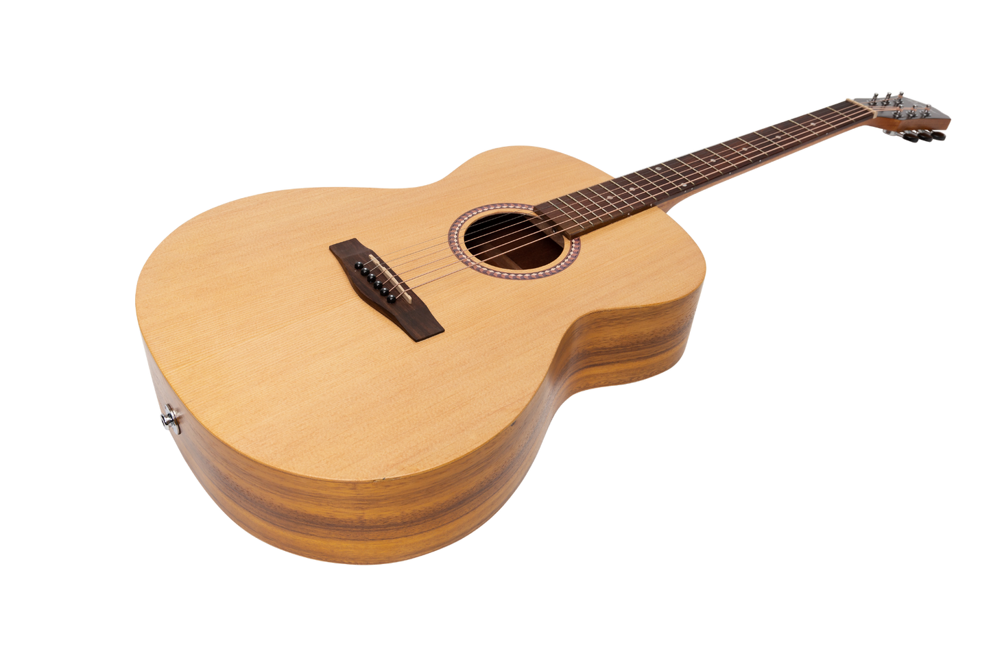 Martinez MF-25PL-NST Left Handed Acoustic-Electric Small Body Guitar - Spruce/Koa — view 2
