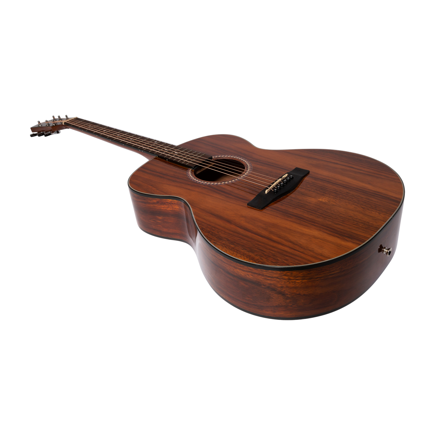 Martinez MF-25RG-NST Acoustic Gloss Small Body Guitar Rosewood Natural — view 3