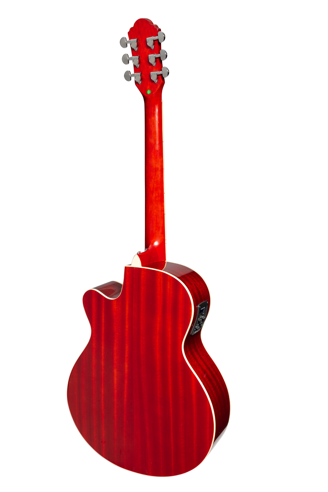Martinez MFC-41 Series Folk Size Cutaway Acoustic-Electric Guitar Red Sunburst — view 3