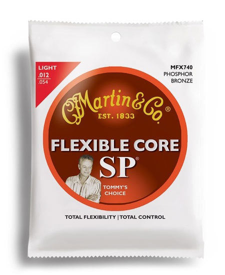 Martin SP Flexible Core 92-8 Phosphor Bronze Light Guitar String Set (12-54)