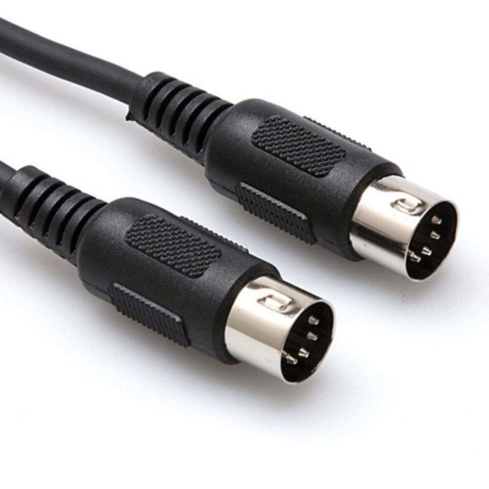 Hosa MIDI Cable, Black - 5-pin DIN to Same