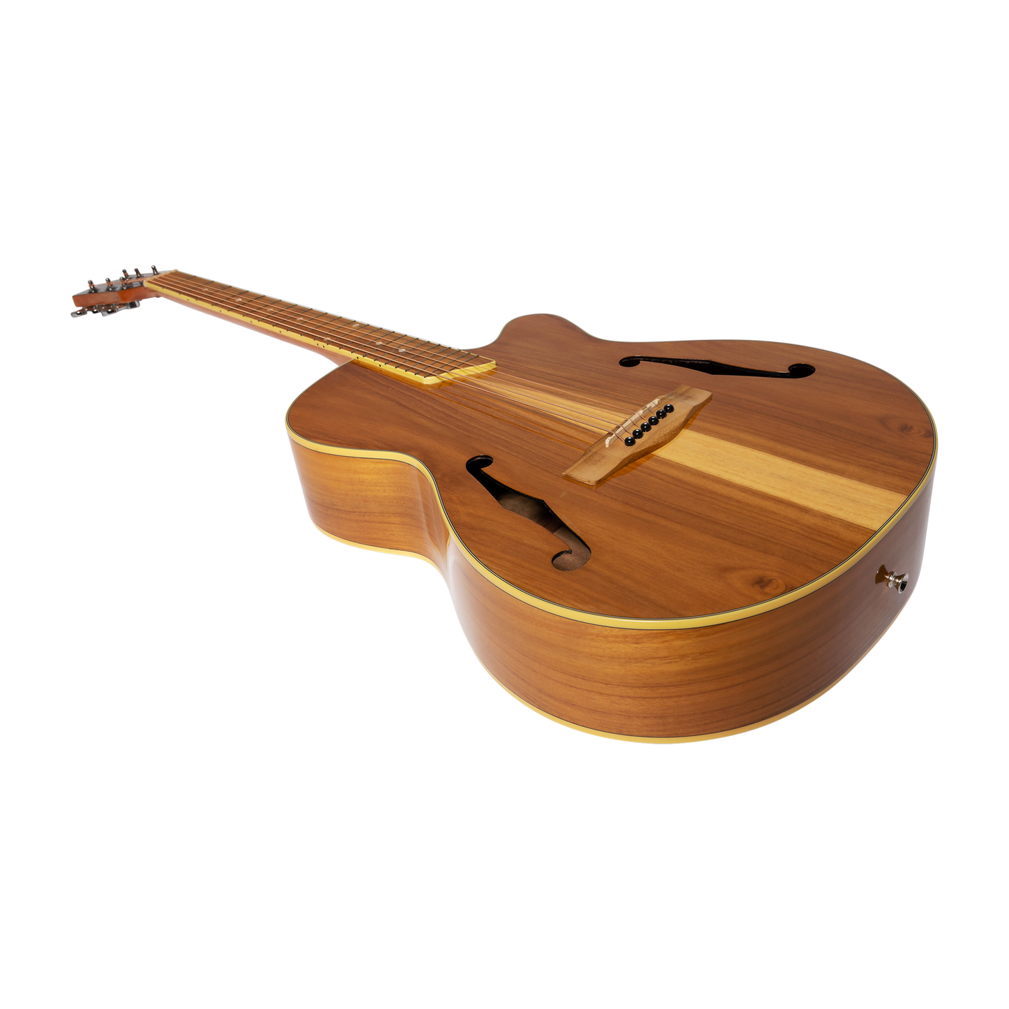 Martinez MJH-3CG-JTK Jazz Hybrid Acoustic-Electric Guitar Small Body Natural Gloss — view 3