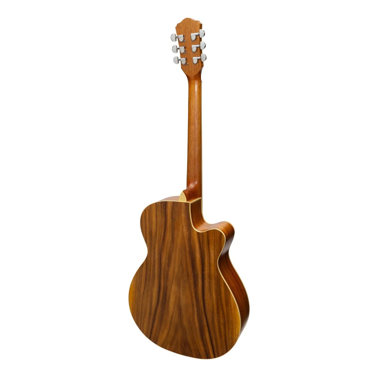 Martinez MJH-3CL-KOA Left Handed Jazz Hybrid Acoustic Small Body Guitar - Koa — view 2