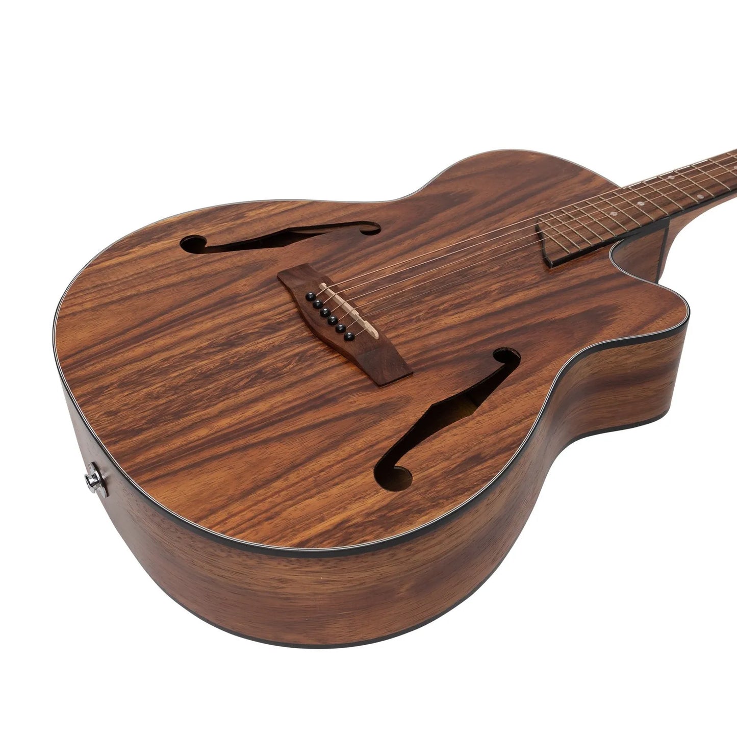 Martinez MJH-3CP-RWD Jazz Hybrid Acoustic-Electric Small Body Guitar Rosewood — view 6
