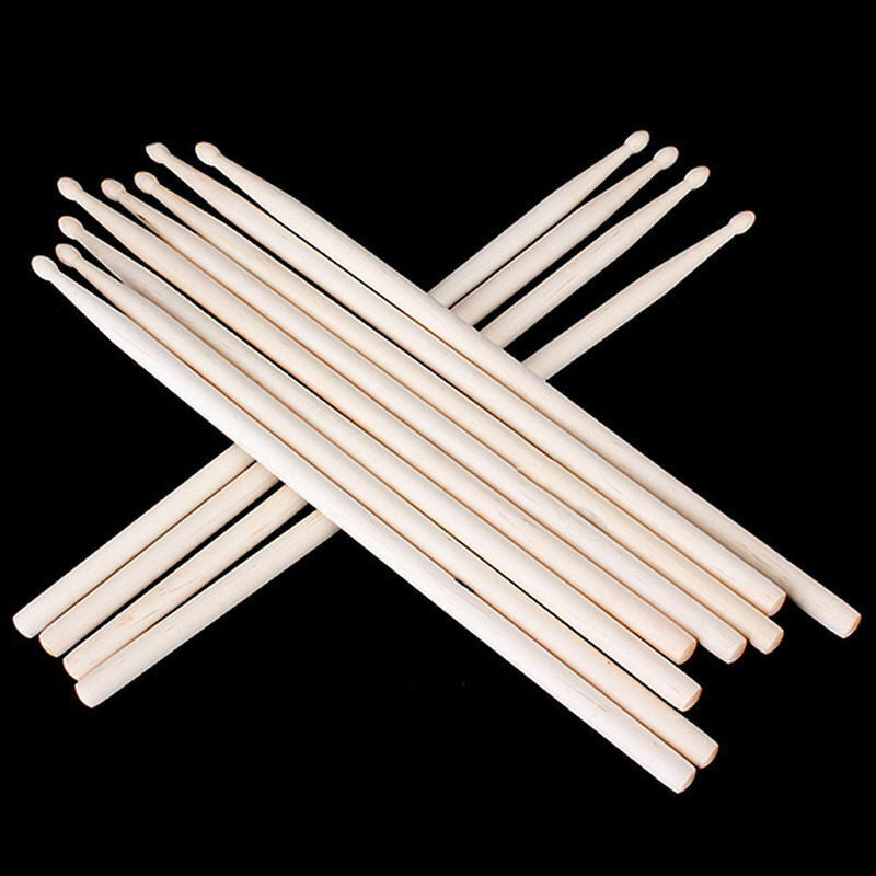 1 Pair 7A Maple Wood Lightweight Endearing Music Oval Tip Drumsticks Drum Sticks — view 4