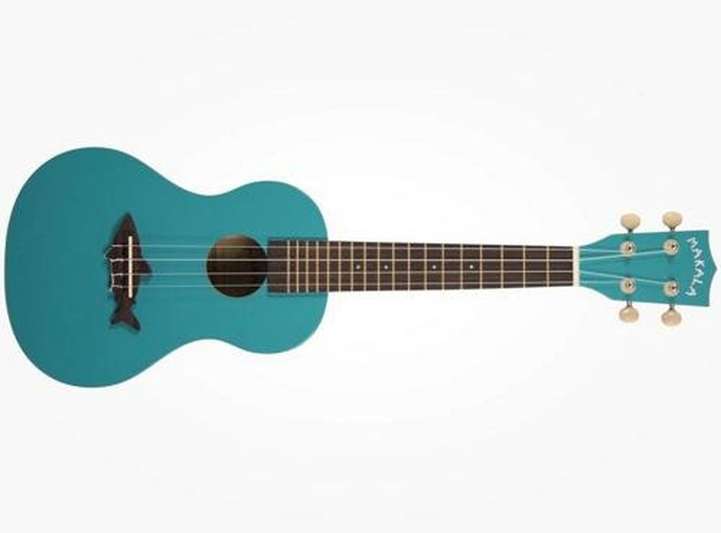 Kala Makala Shark Bridge Series Blue Sea Soprano Ukulele with FREE Gigbag