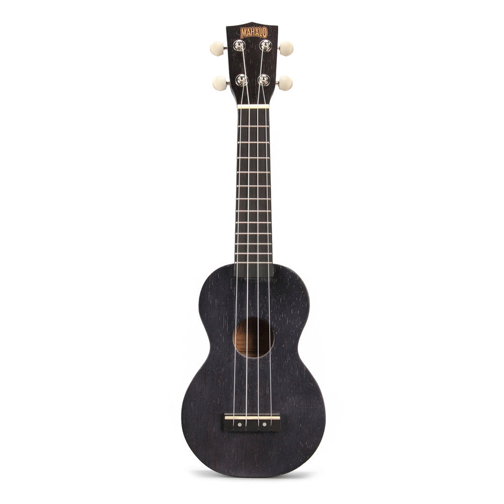 Mahalo Kahiko Plus Series Soprano Ukulele - Left Hand (Transparent Black)
