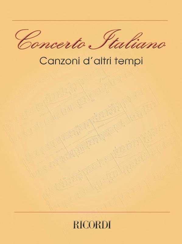 Concerto Italiano Canzoni Daltri Tempi (Softcover Book)