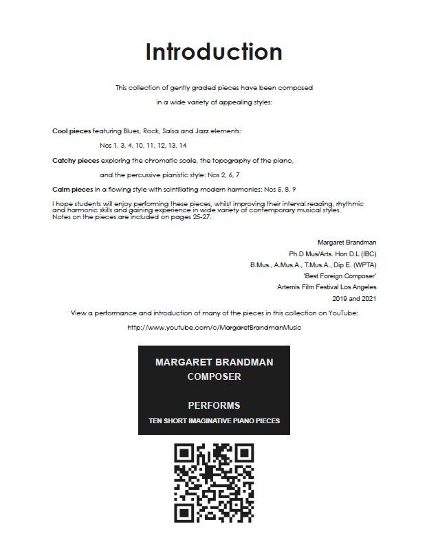 Brandman - Cool Catchy Calm Imaginative Piano Solos for Early to Intermediate Level — view 3