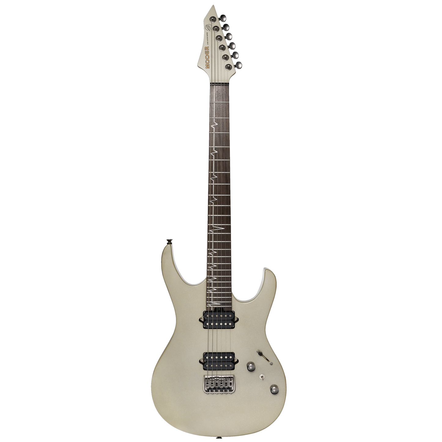 MOOER MMT100 Electric Guitar - Iron Grey, Alder Body, Roasted Maple Neck, Rosewood Fingerboard, 24 Frets, MMT Humbuckers, Locking Tuners